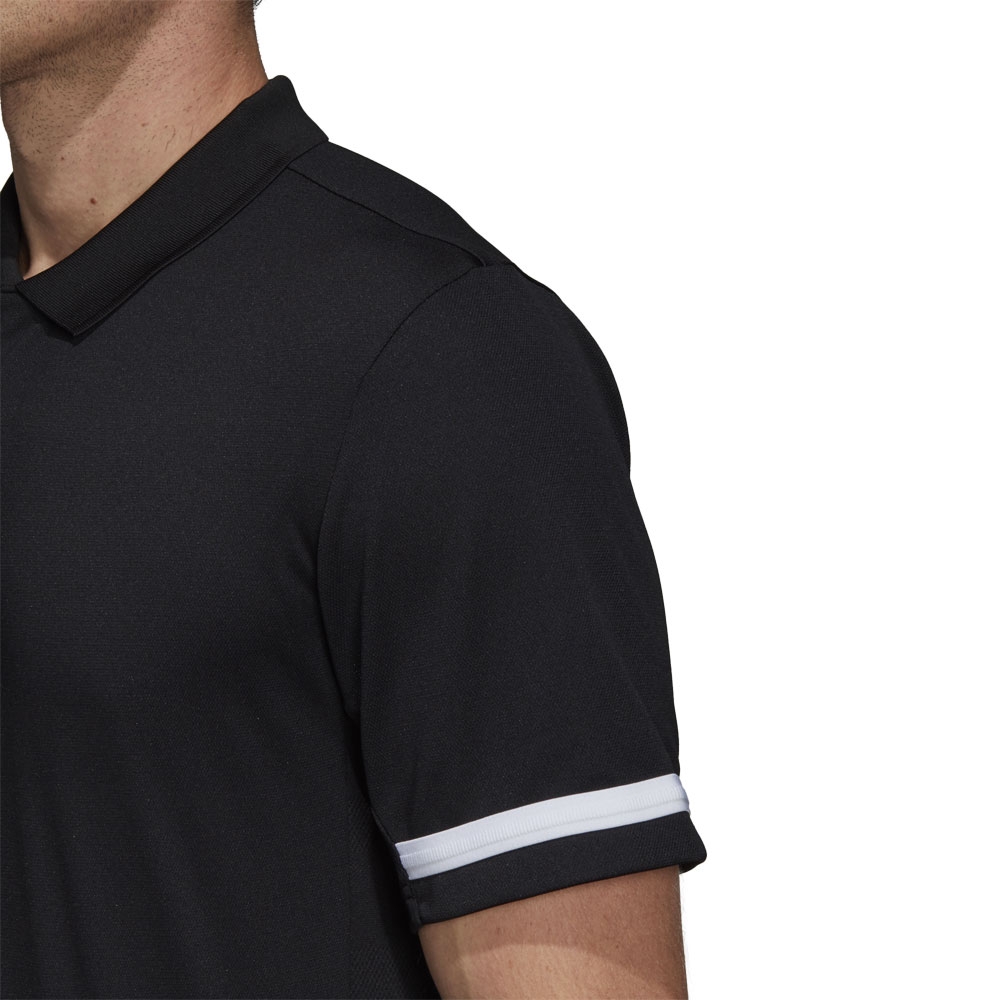 adidas T19 POLO M BLACK/WHITE XS