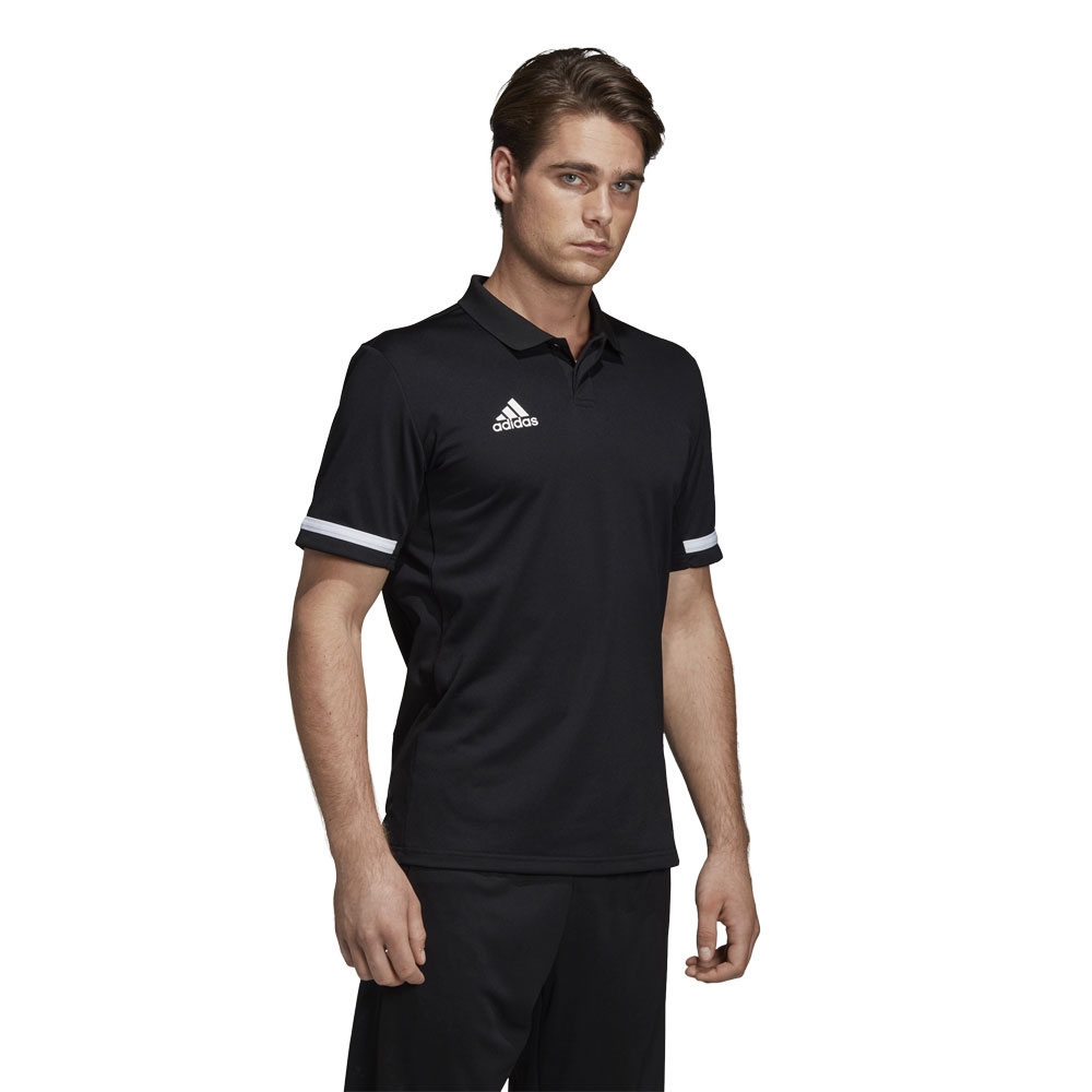 adidas T19 POLO M BLACK/WHITE XS