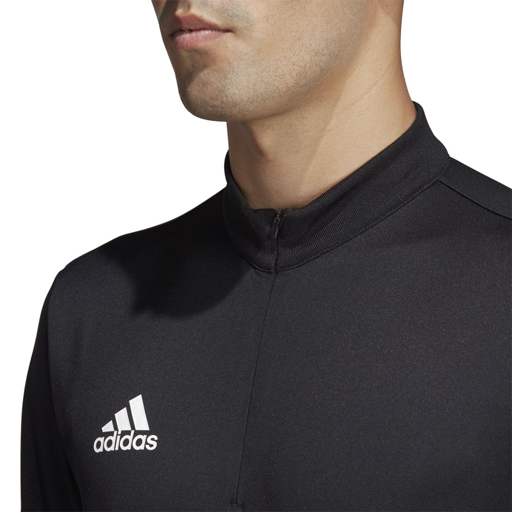 adidas T19 1/4 LONG SLEEVE M BLACK/WHITE XS